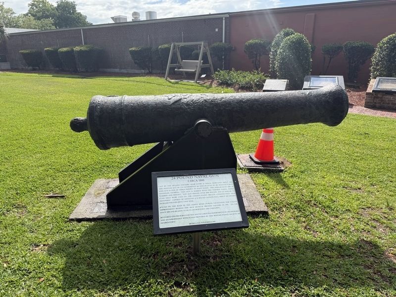 24 Pound Naval Gun Marker. Click for full size. 24 Pound Naval Gun Marker image. Click for full size.