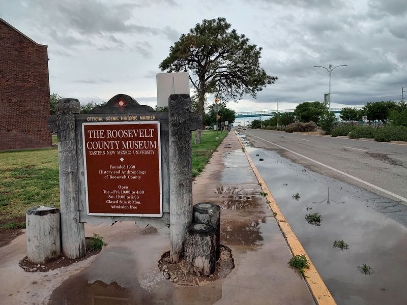 The Roosevelt County Museum Marker. Click for full size. The Roosevelt County Museum Marker image. Click for full size.