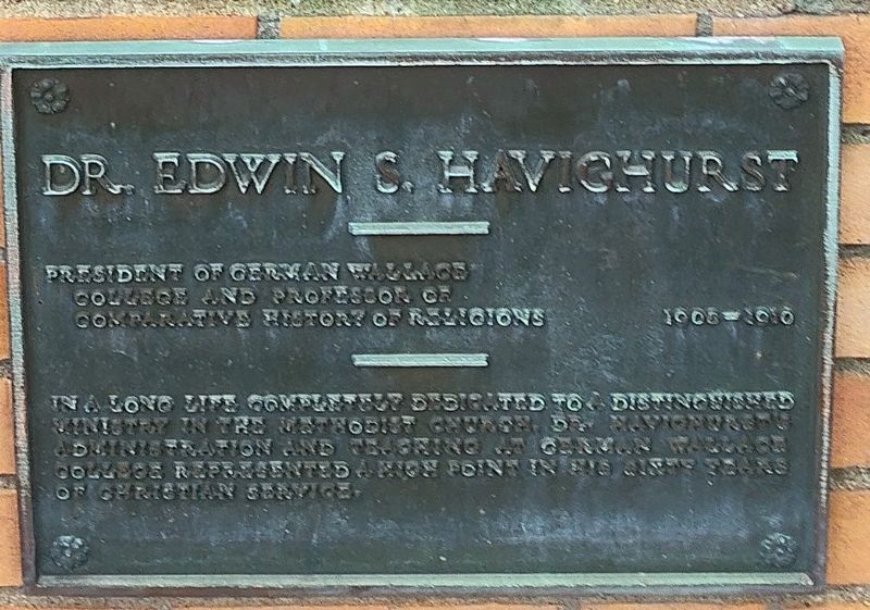 Dr. Edwin S. Havichurst Marker. Click for full size. Dr. Edwin S. Havichurst Marker image. Click for full size.