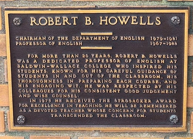 Robert B. Howells Marker. Click for full size. Robert B. Howells Marker image. Click for full size.