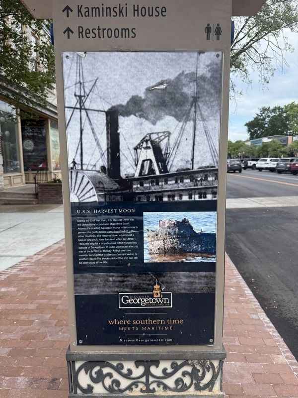 U.S.S. Harvest Moon Marker. Click for full size. U.S.S. Harvest Moon Marker image. Click for full size.