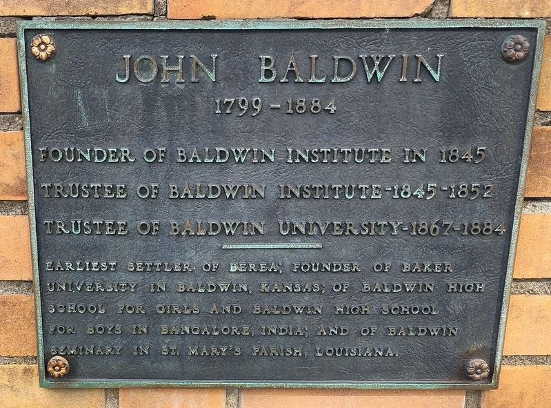 John Baldwin Marker. Click for full size. John Baldwin Marker image. Click for full size.