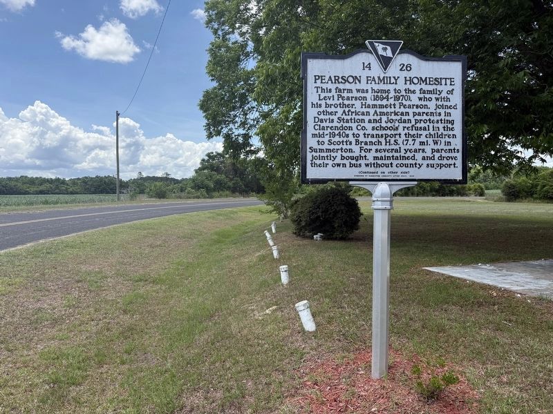 Pearson Family Homesite side of the marker image. Click for full size.