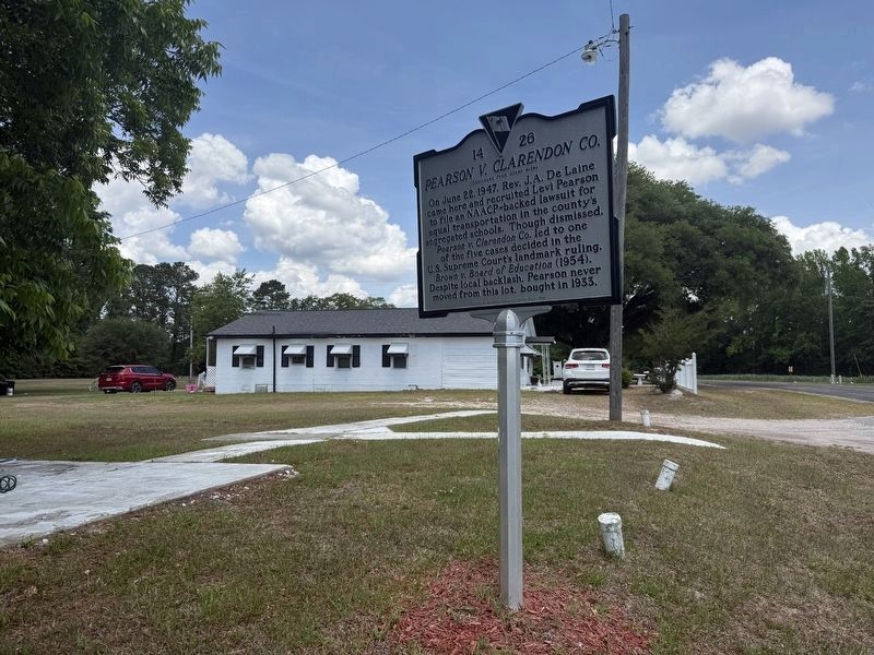 <i>Pearson V. Clarendon Co.</i> side of the marker image. Click for full size.