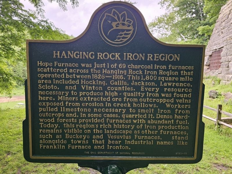 Hope Furnace Marker. Click for full size. Hope Furnace Marker image. Click for full size.