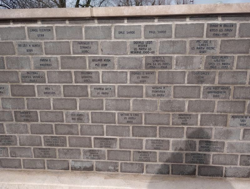Waynesfield Veterans Memorial image. Click for full size.