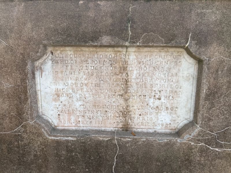 William Henry Drayton Marker image. Click for full size.