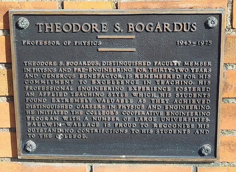 Theodore S. Bogardus Marker image. Click for full size.