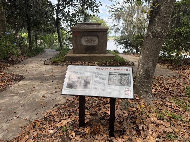 The Earthquake of 1886 Marker. Click for full size. The Earthquake of 1886 Marker image. Click for full size.