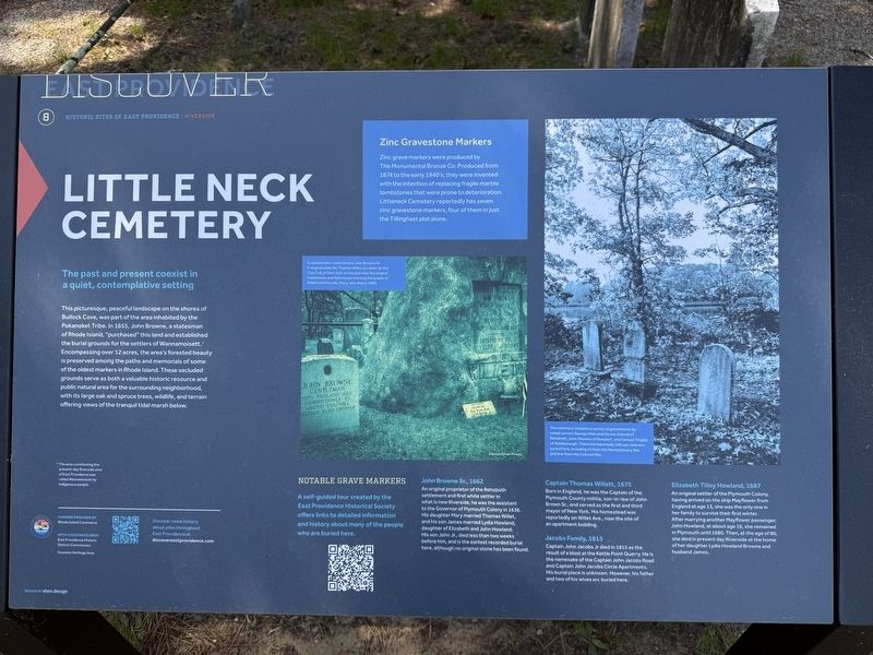 Little Neck Cemetery Marker image. Click for full size.