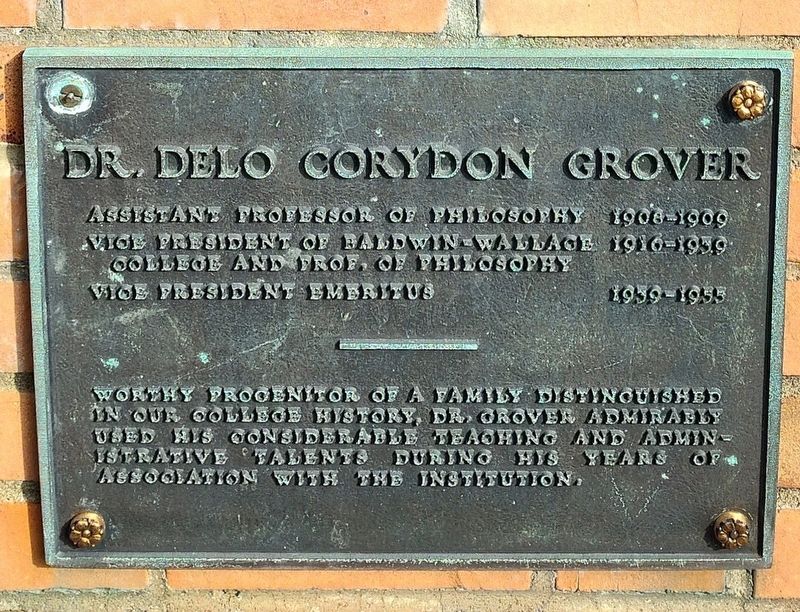 Dr. Delo Corydon Grover Marker image. Click for full size.