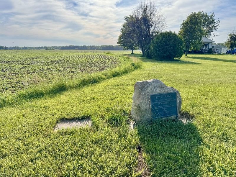Marker in context of property line. image. Click for full size.