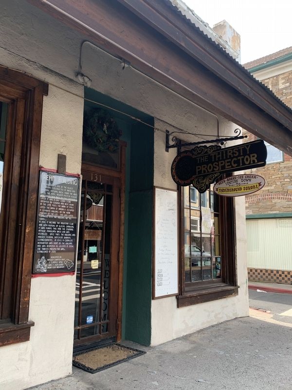 Rehm Building storefront with marker. Click for full size. Rehm Building storefront with marker image. Click for full size.
