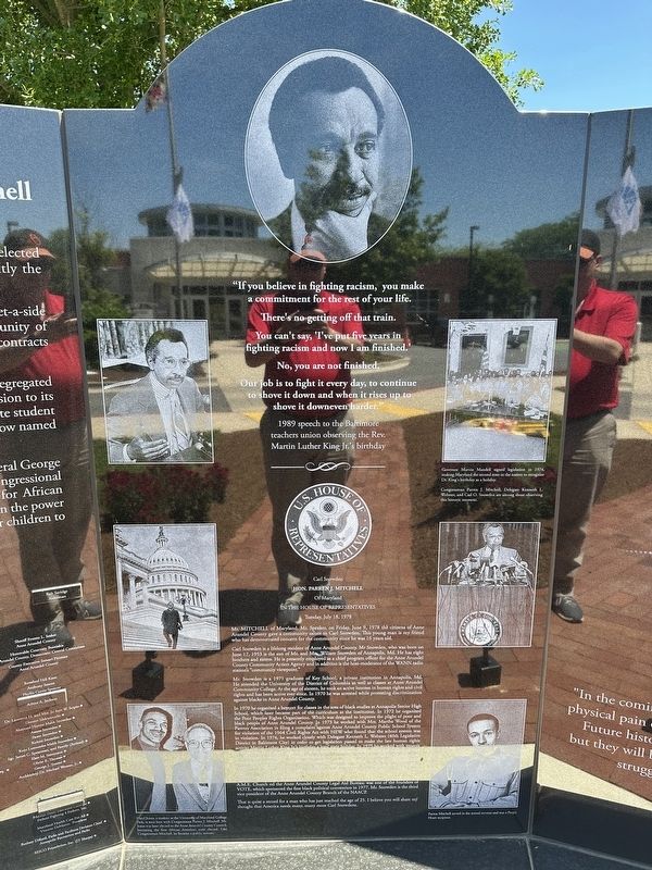 Remembering Congressman Parren J. Mitchell Marker image. Click for full size.