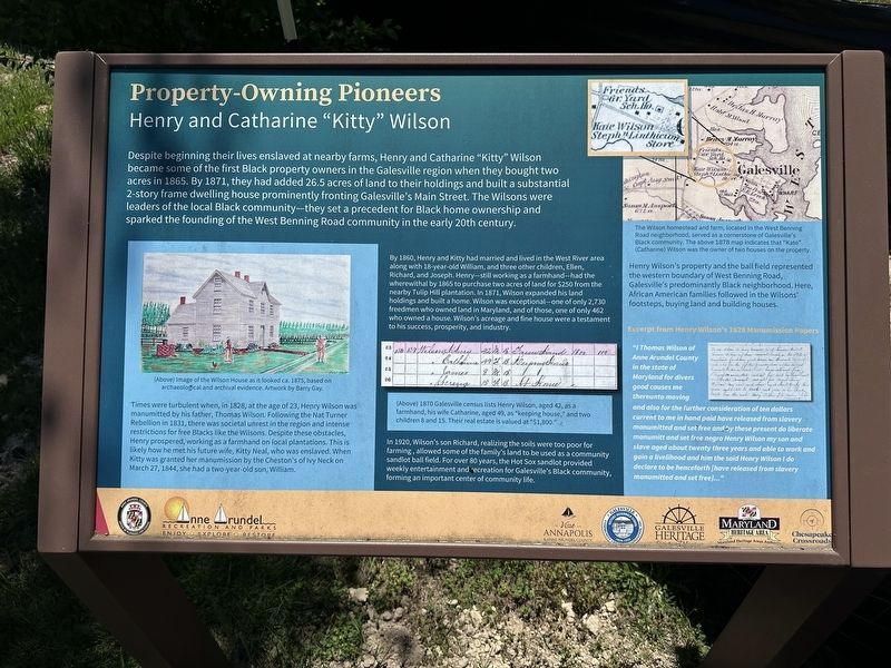 Property-Owning Pioneers Marker image. Click for full size.