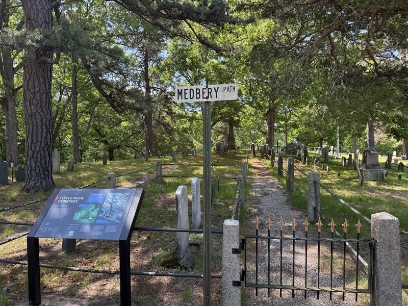Little Neck Cemetery Marker (wide) image. Click for full size.