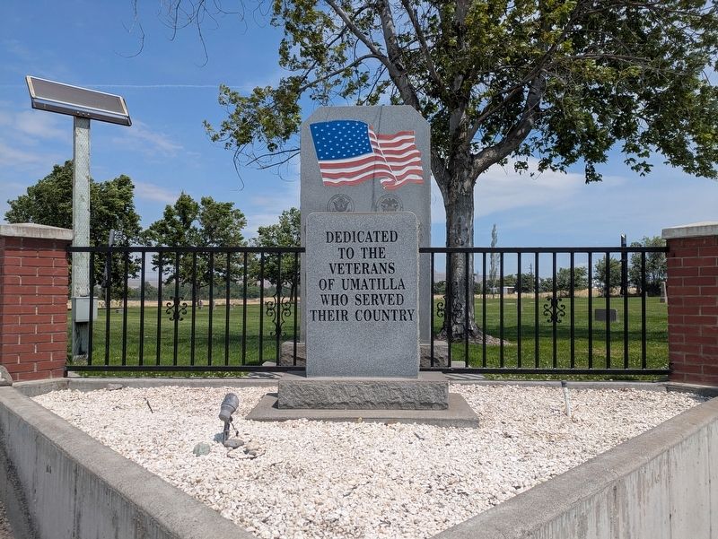 Umatilla Veterans Memorial Marker image. Click for full size.