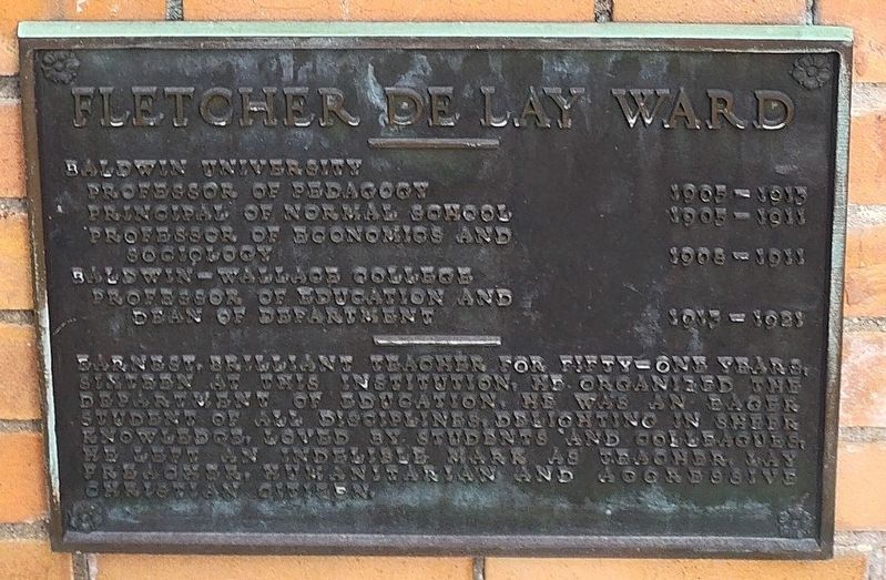 Fletcher De Lay Ward Marker. Click for full size. Fletcher De Lay Ward Marker image. Click for full size.