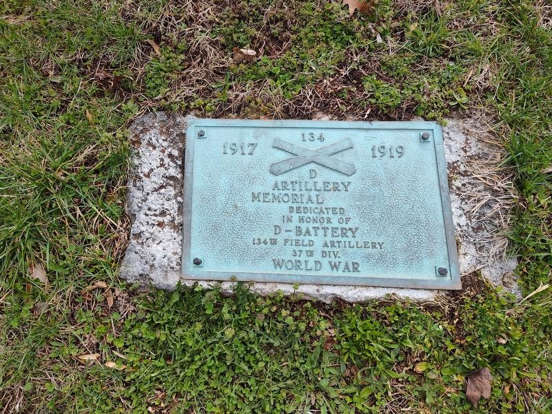 134 D Artillery Memorial Marker image. Click for full size.