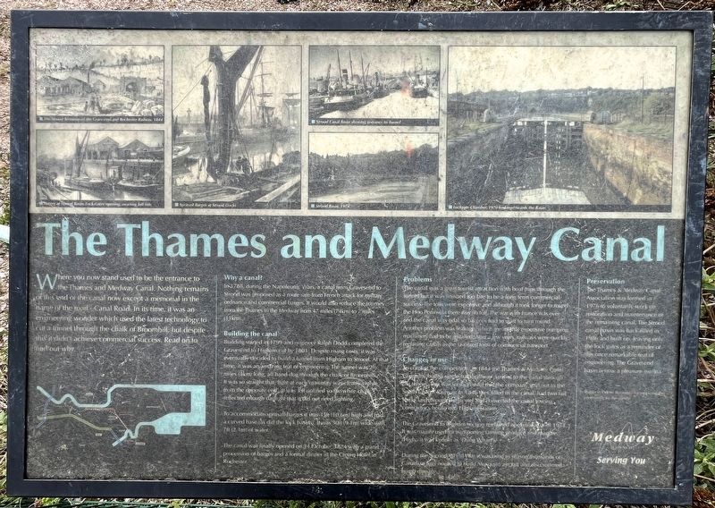The Thames and Medway Canal Marker image. Click for full size.