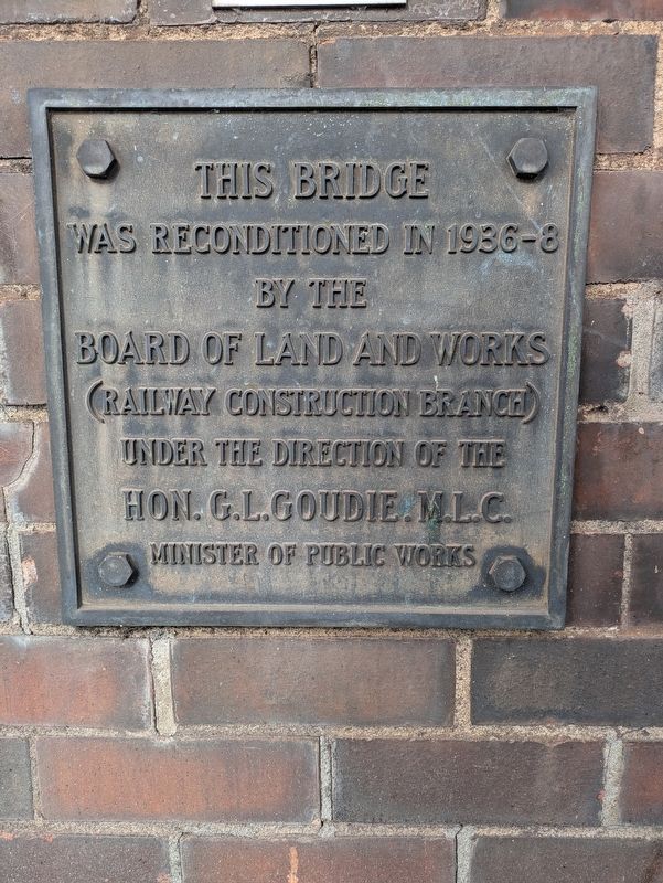 Victoria Bridge Marker. Click for full size. Victoria Bridge Marker image. Click for full size.