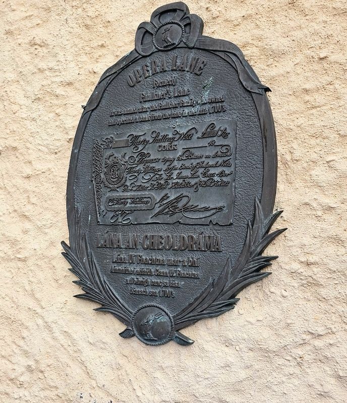 Opera Lane / L�na an Cheoldr�ma Marker image. Click for full size.