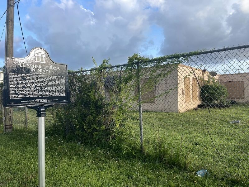 Fleischer Studios in Miami Marker image. Click for full size.