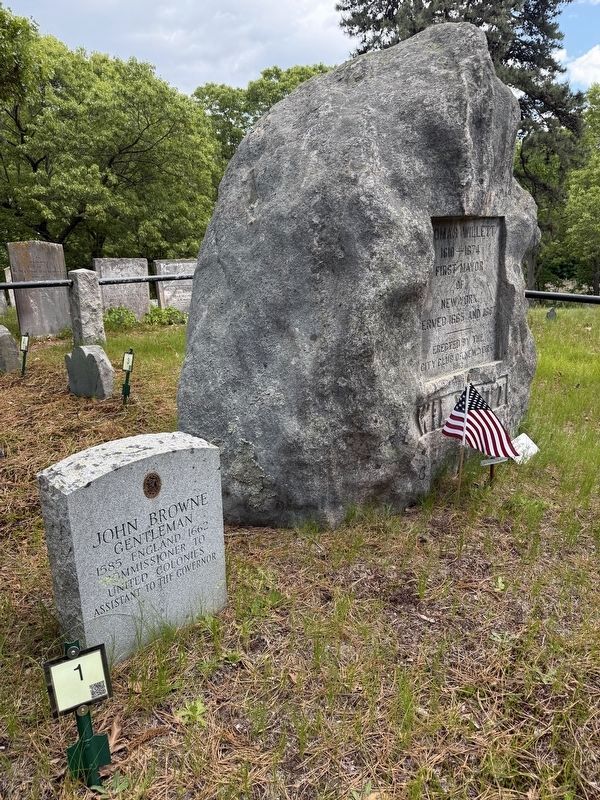 Thomas Willett 1610-1674 Marker image. Click for full size.