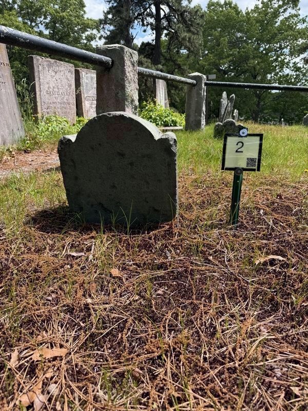 Thomas Willett Original Headstone image. Click for full size.
