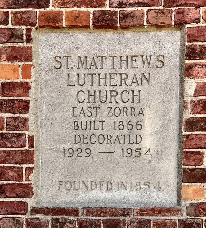 St. Matthew�s Lutheran Church Marker image. Click for full size.