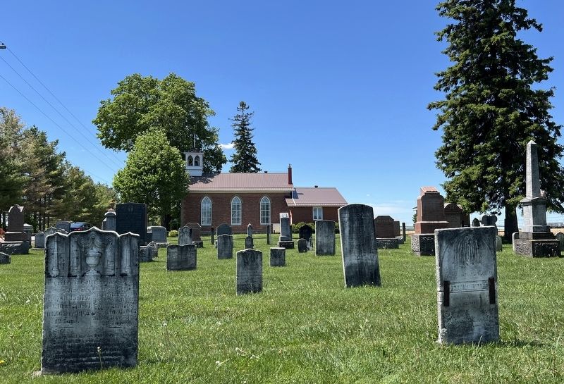 St. Matthew�s Lutheran Church and cemetery in 2026 image. Click for full size.