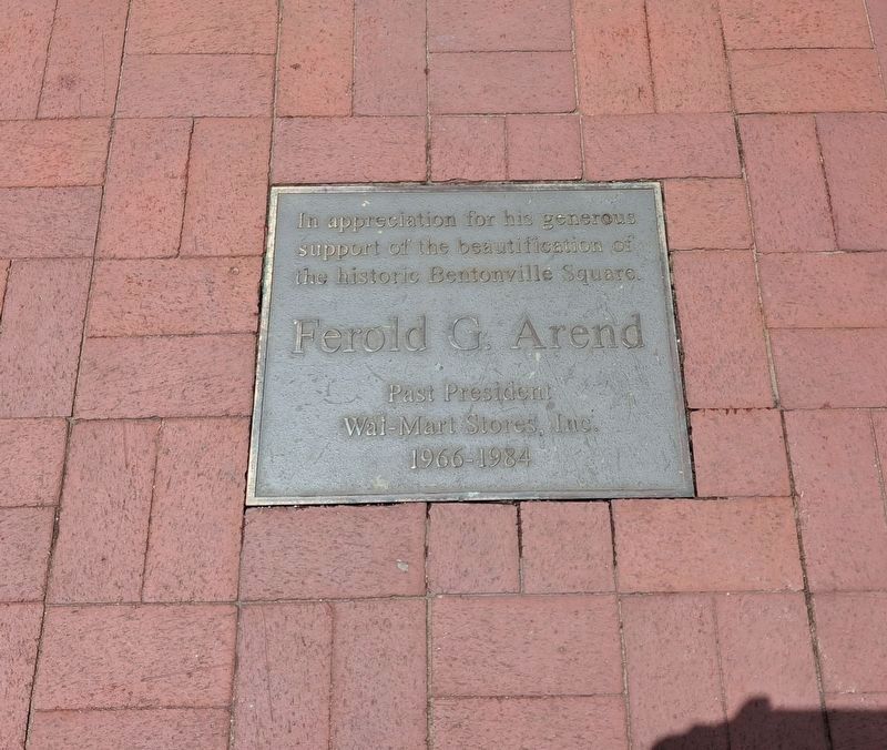 Ferold G. Arend marker image. Click for full size.