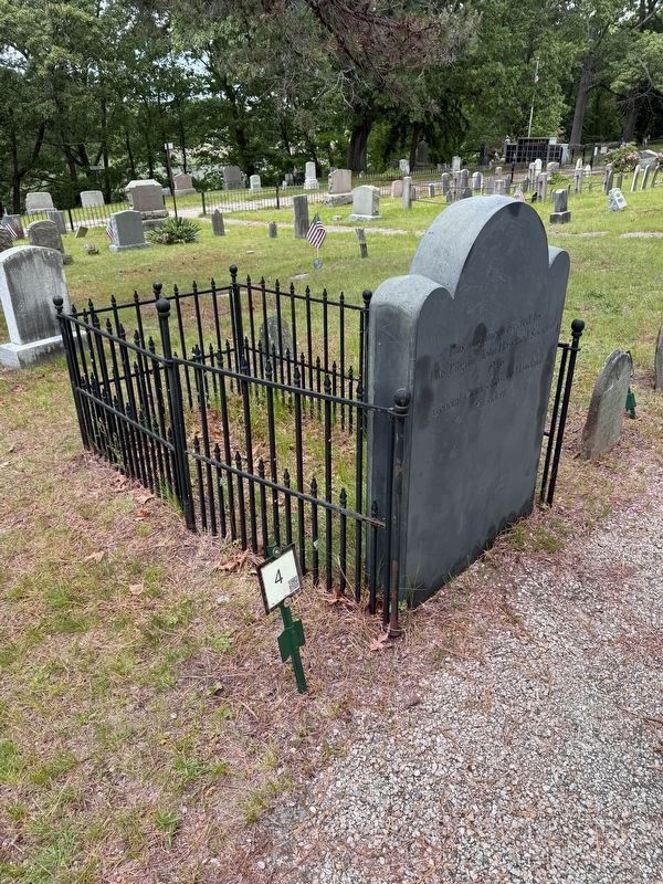 Elizabeth Tilley Howland Marker (rear) image. Click for full size.