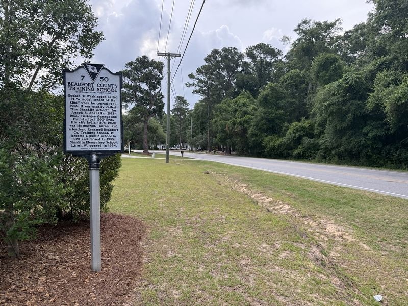 Port Royal Agricultural School / Beaufort County Training School Marker. Click for full size. Port Royal Agricultural School / Beaufort County Training School Marker image. Click for full size.