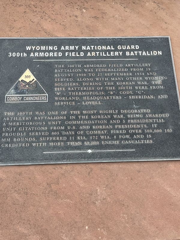 Wyoming Army National Guard Marker image. Click for full size.