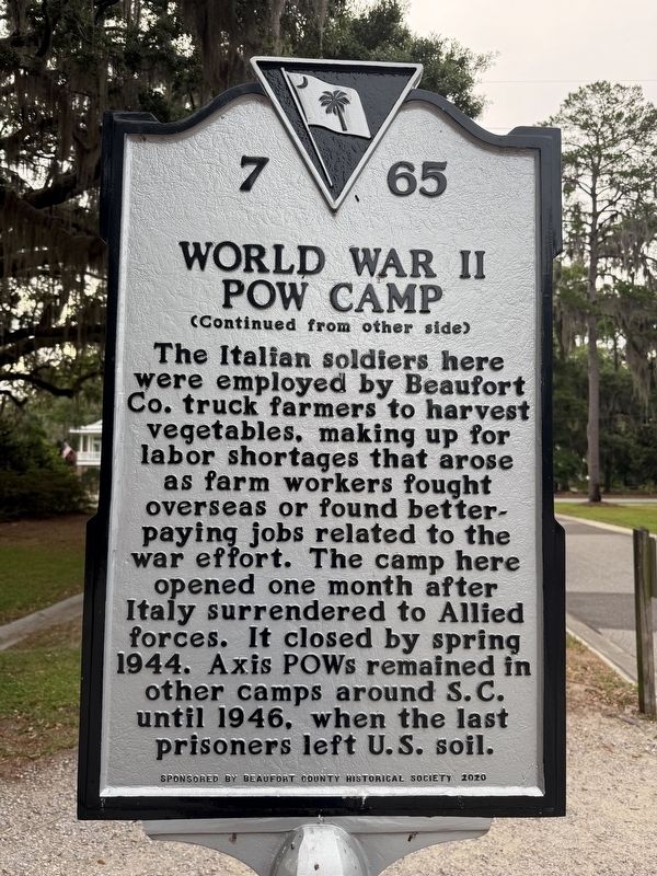 World War II POW Camp Marker image. Click for full size.