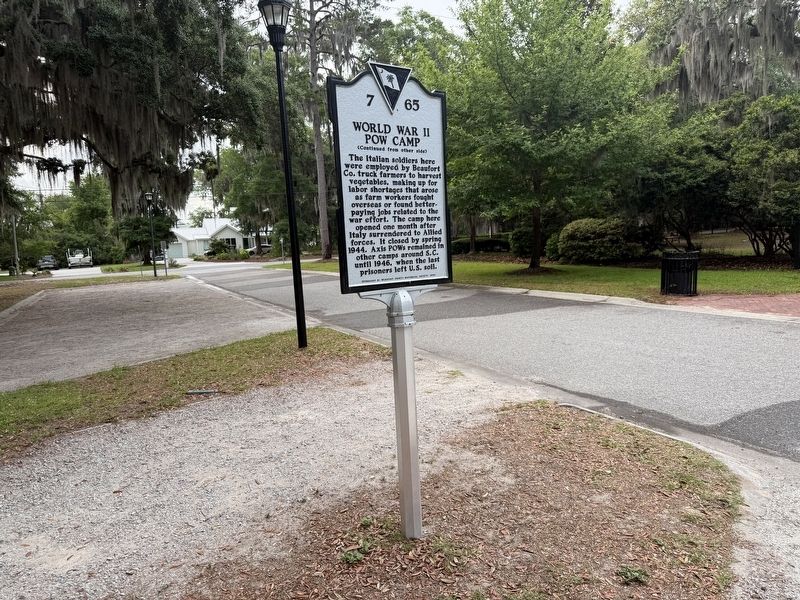 World War II POW Camp Marker image. Click for full size.