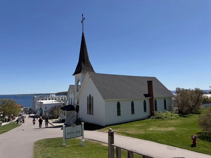 Trinity Church and Marker. Click for full size. Trinity Church and Marker image. Click for full size.