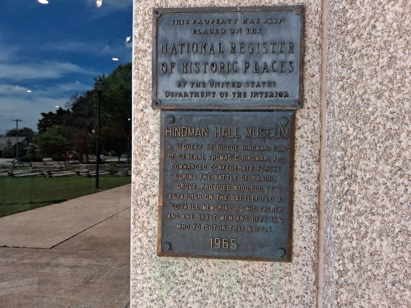 Hindman Hall Museum Marker. Click for full size. Hindman Hall Museum Marker image. Click for full size.