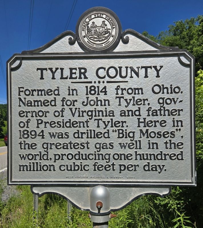 Tyler County / Doddridge County Marker image. Click for full size.