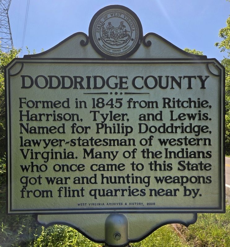 Tyler County / Doddridge County Marker image. Click for full size.