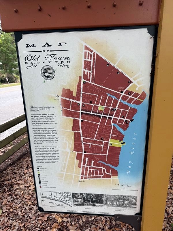Town of Bluffton, South Carolina Marker. Click for full size. Town of Bluffton, South Carolina Marker image. Click for full size.