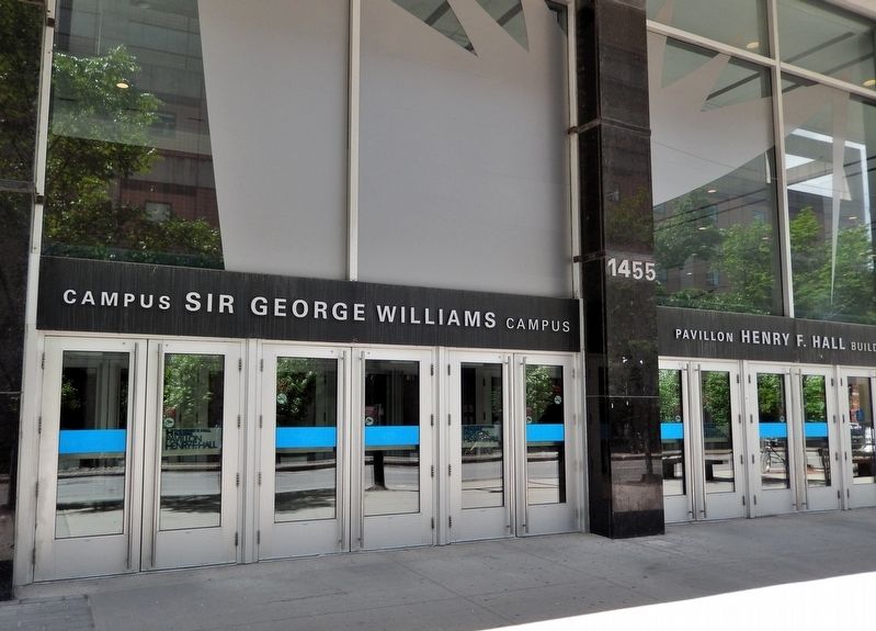 Henry F. Hall Building / Sir George Williams Campus (<i>east entrance</i>) image. Click for full size.