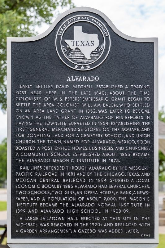 Alvarado Marker. Click for full size. Alvarado Marker image. Click for full size.