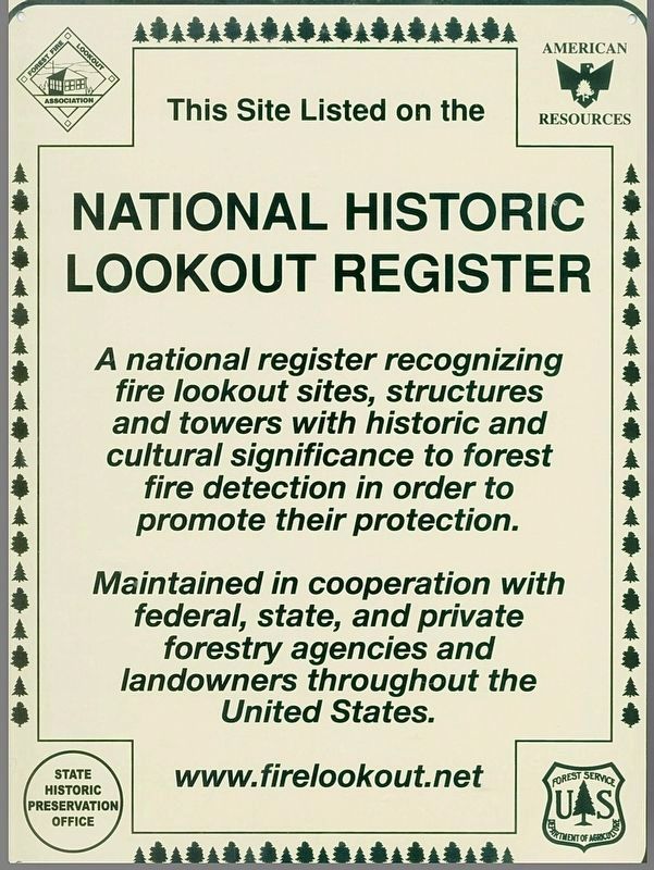 Union Peak Lookout Marker image. Click for full size.