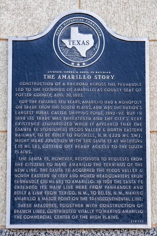 The Amarillo Story Marker image. Click for full size.