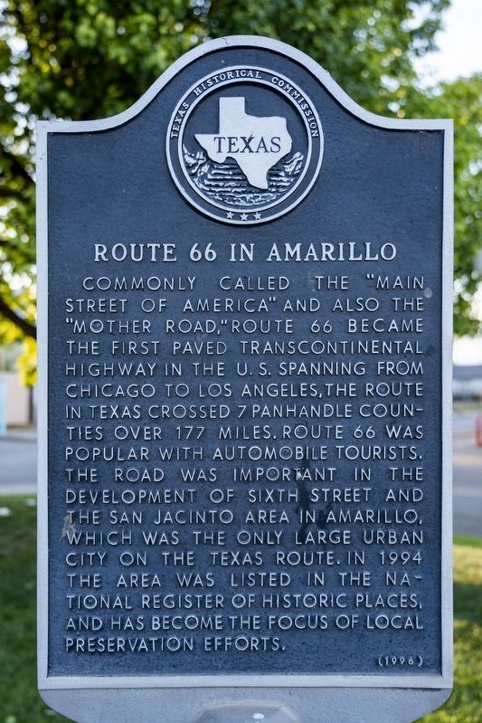 Route 66 in Amarillo Marker image. Click for full size.