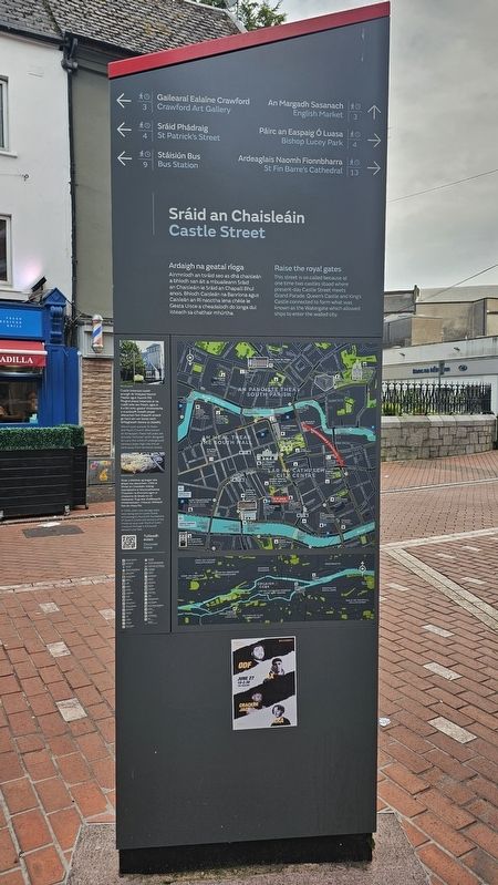 Sráid an Chaisleáin / Castle Street side of marker. Click for full size. Sráid an Chaisleáin / Castle Street side of marker image. Click for full size.