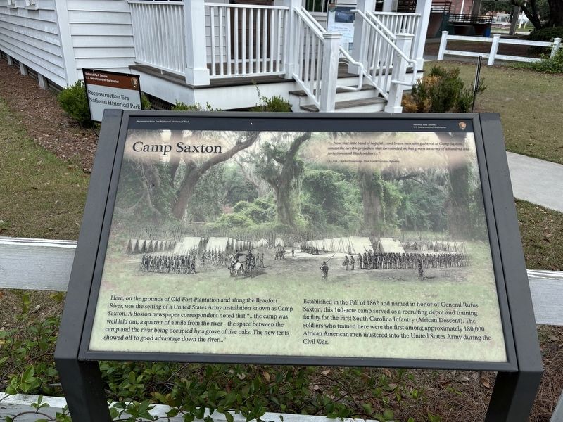 Camp Saxton Marker. Click for full size. Camp Saxton Marker image. Click for full size.