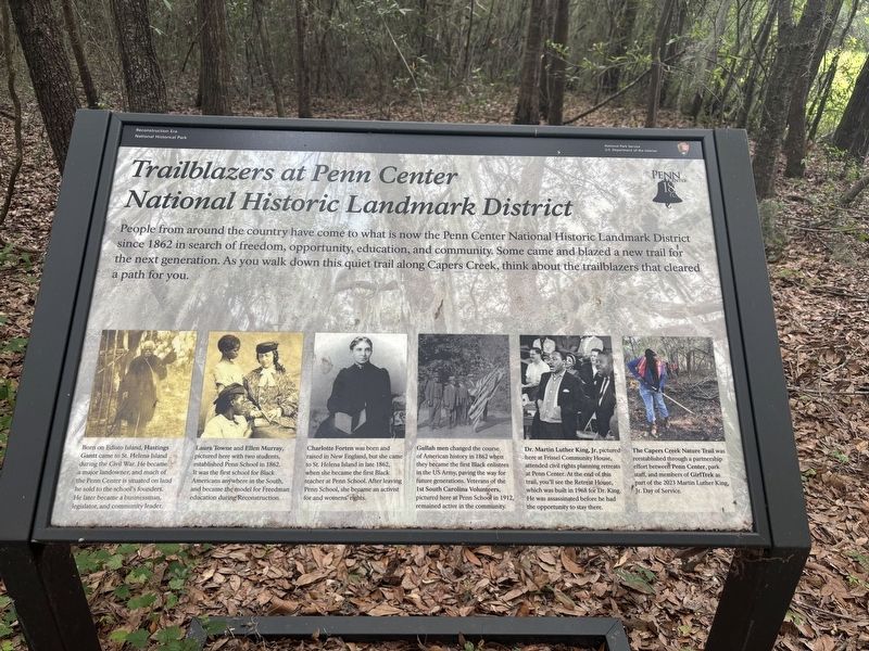 Trailblazers at Penn Center National Historic Landmark District Marker. Click for full size. Trailblazers at Penn Center National Historic Landmark District Marker image. Click for full size.
